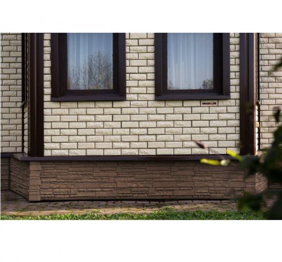 Фасадные панели Grand Line Колотый камень Classic бежевый