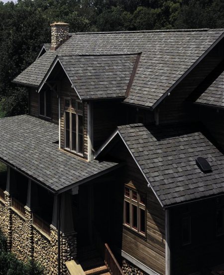 Гибкая черепица Certainteed Grand Manor stonegate gray