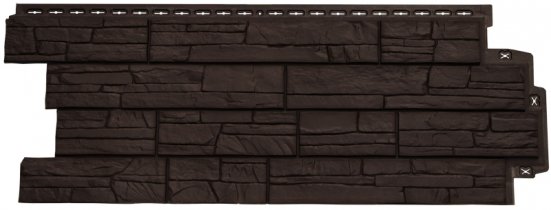 Фасадные панели Grand Line Сланец Classic шоколадный