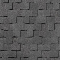 Гибкая черепица Quiet tile Bohho Антрацитово серый