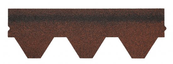 Гибкая черепица Quiet tile Shadow Карминно-красный